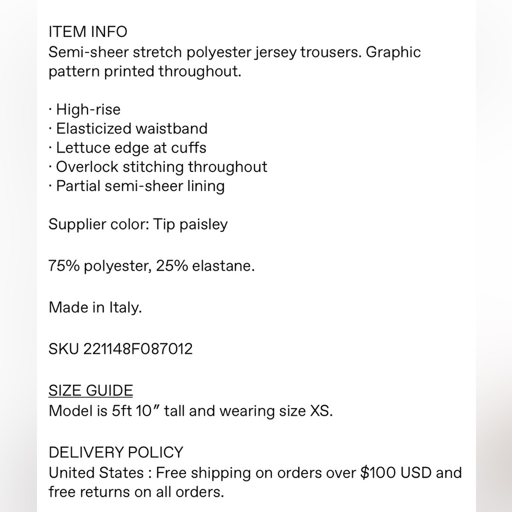 Knwls Yellow Polyester Trouser Xs - image 5